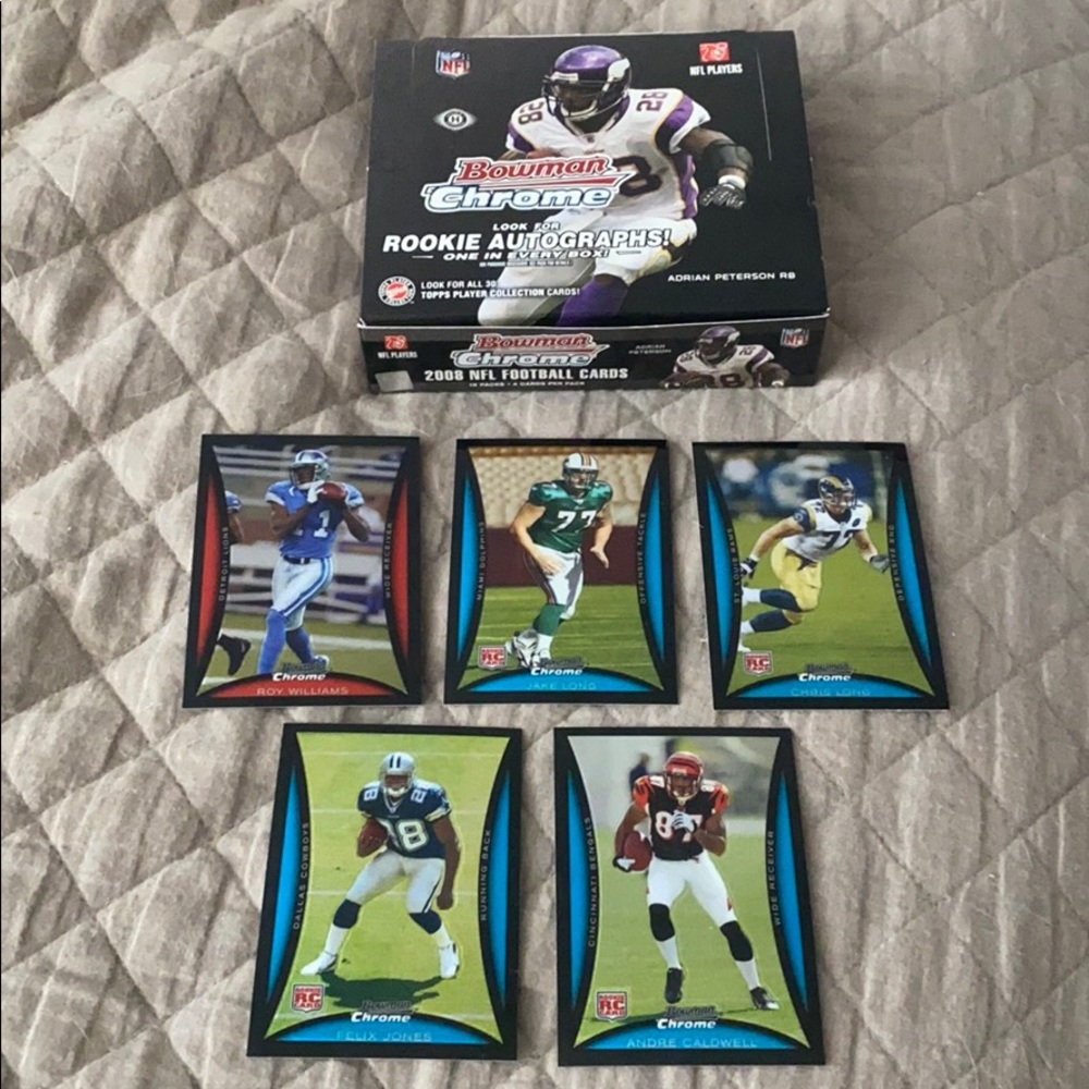2008 5 Card Rookie Lot Bowman Chrome